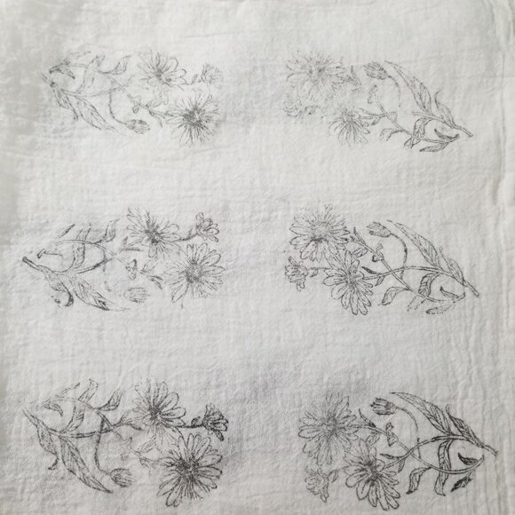 Kitchen Tea Towels Flour Sack (2) Towels Handmade - Picture 4 of 9